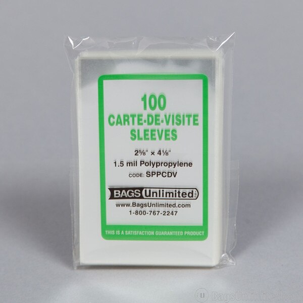 POLYPROPYLENE Sleeves for CARTES de